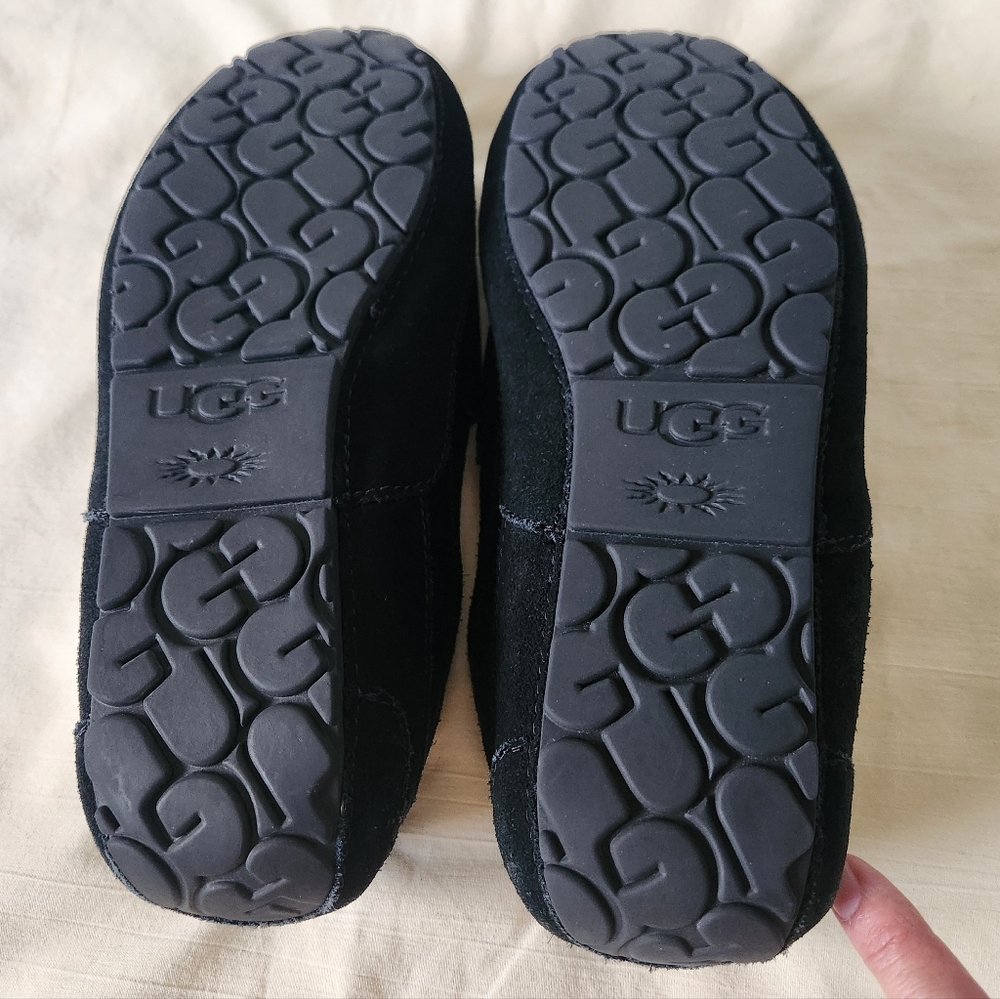 UGG Men's Adler Black Loafers Suele Slip-Ons Size 9 - Picture 4 of 11